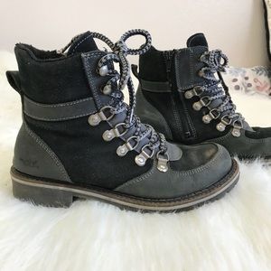 Bos & Co Lace Up Combat Ankle Booties Size 37
